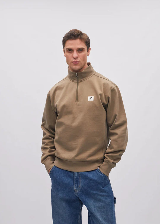 Diesel Conrad Half Zip - Walnut Bark