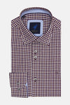 Benetti Capri Modern Fit Long Sleeve Shirt - Wine