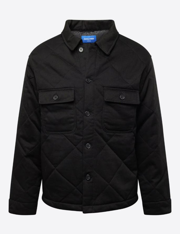 Jack & Jones Baxter Quilted Overshirt - Black