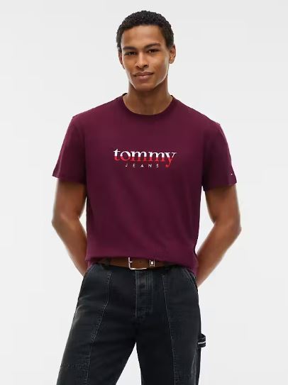 Tommy Jeans Reg DNA Tee - Calypso Berry