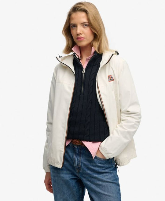 Superdry Essential Tri Windbreaker Jacket - Off White