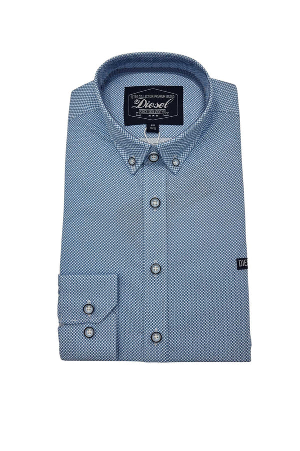 Diesel Boys Casen Shirt - Blue Dot