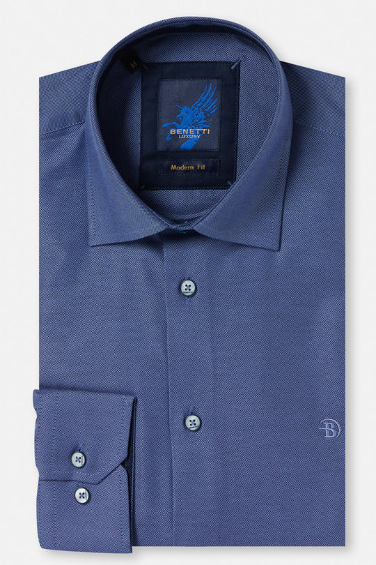 Benetti Cash Modern Fit Shirt - Indigo