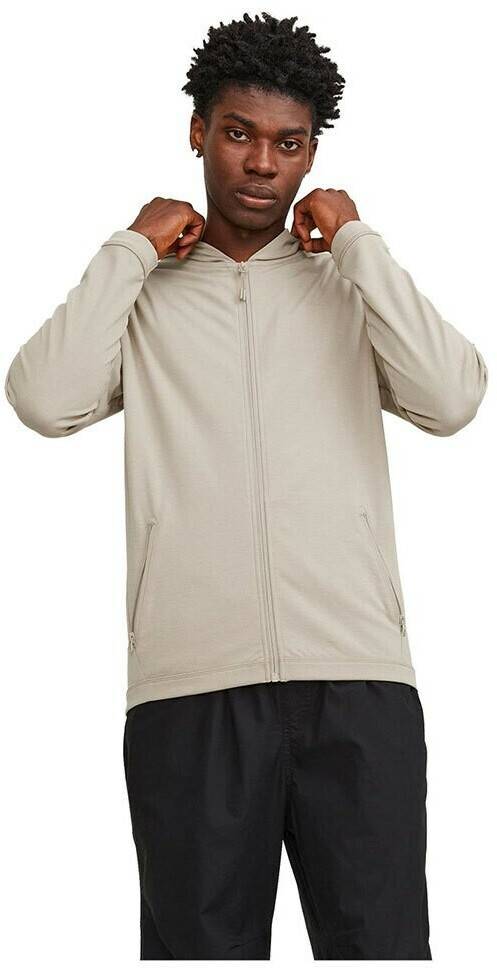 Jack & Jones Cloud Sweat Zip Hood - Crockery