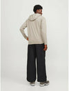 Jack & Jones Cloud Sweat Zip Hood - Crockery