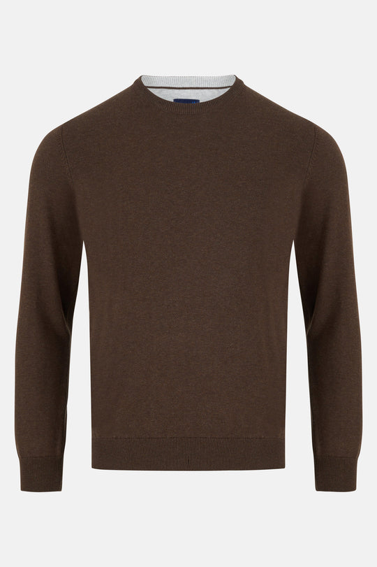 Benetti Crew Neck - Coffee
