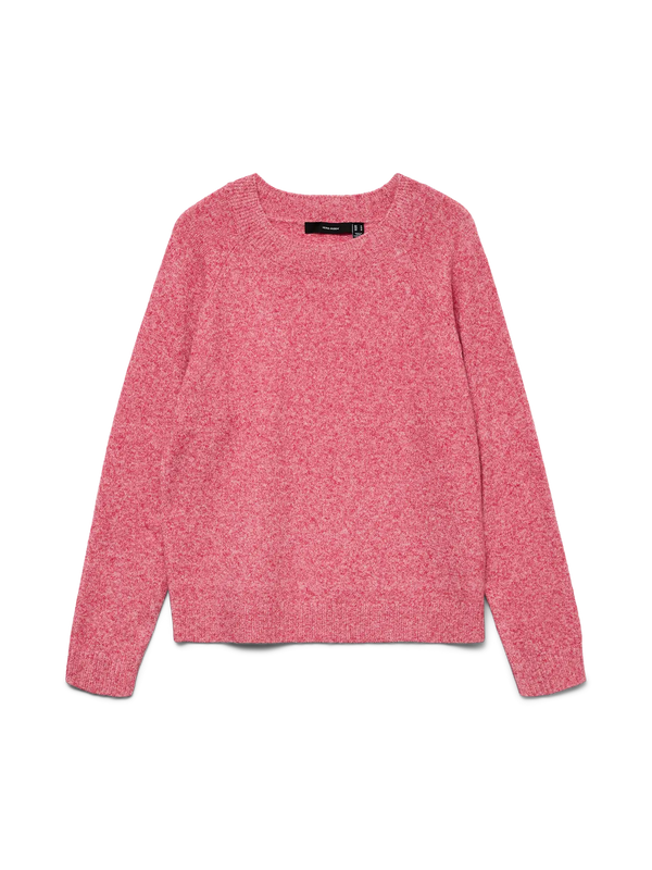 Vero Moda Doffy Long Sleeve 0-Neck Blouse -Ribbon Red