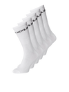 Jack & Jones Basic Logo Tennis Sock 5 Pack - White