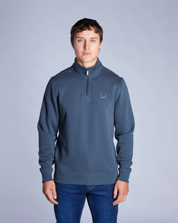 Diesel Dax Half Zip - Petrol Blue