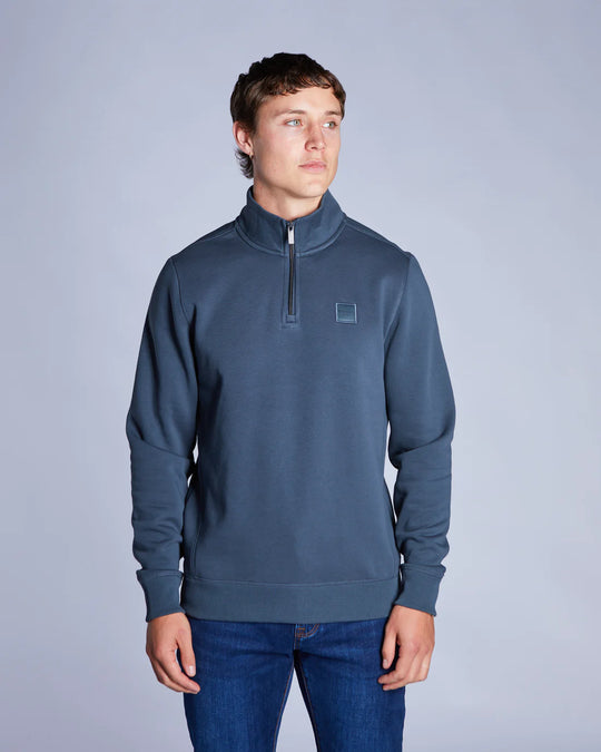 Diesel Dax Half Zip - Petrol Blue