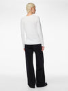 Pieces Sirene Long Sleeve Top - Bright White