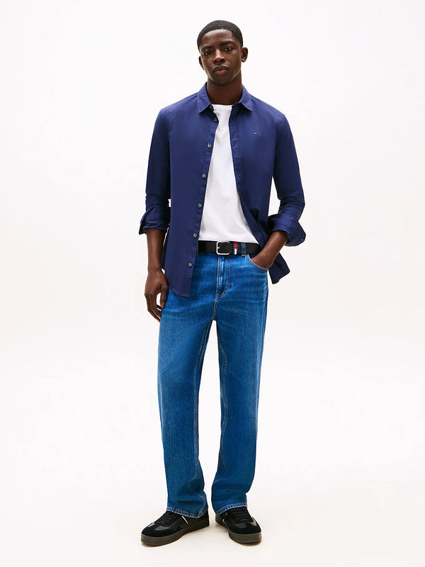Tommy Jeans Original Stretch Shirt - Black Iris