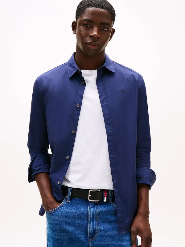 Tommy Jeans Original Stretch Shirt - Black Iris