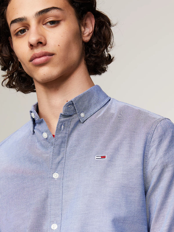 Tommy Jeans Slim Stretch Oxford Shirt - Twilight Navy