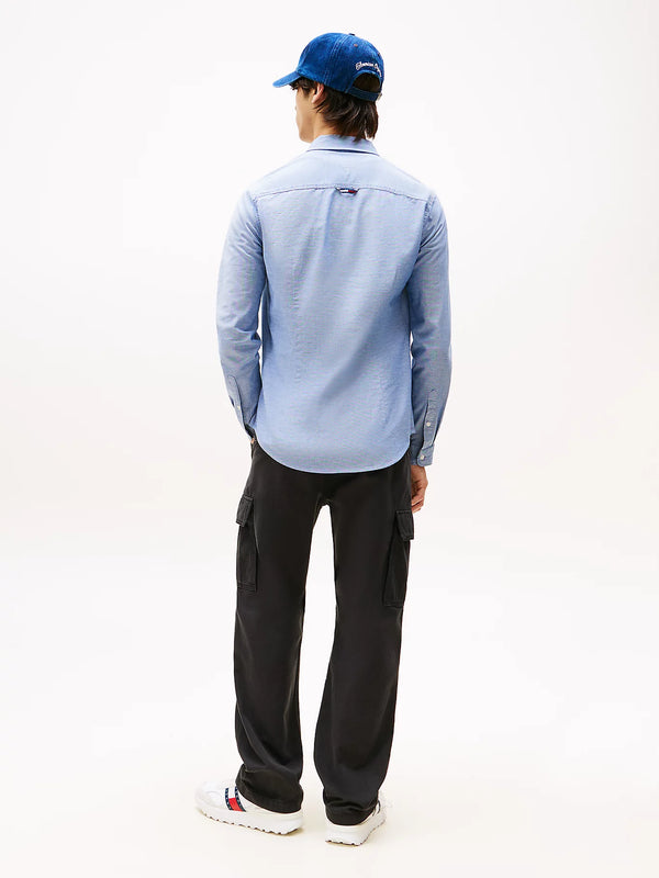 Tommy Jeans Slim Stretch Oxford Shirt - Twilight Navy