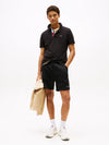 Tommy Jeans Slim Placket Polo - Black