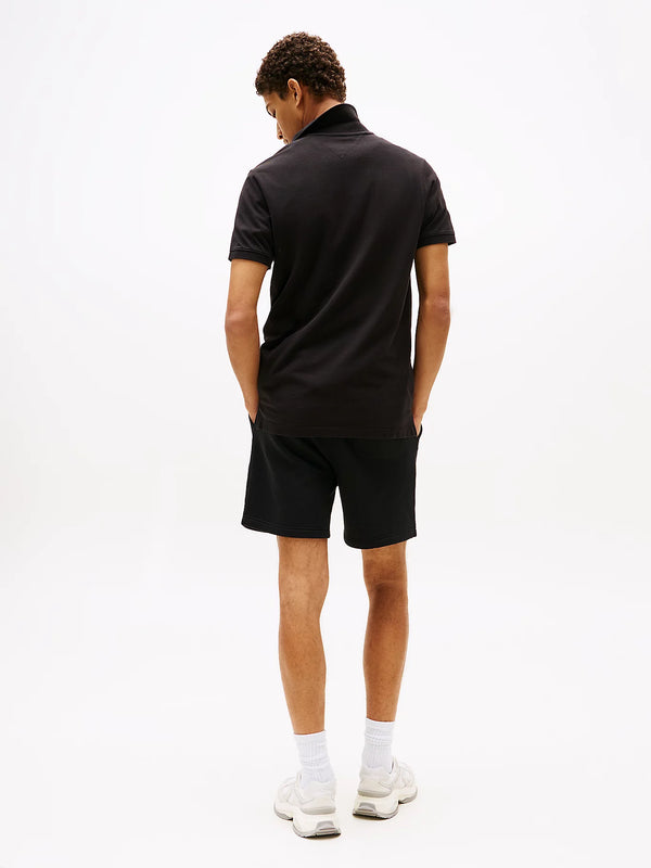 Tommy Jeans Slim Placket Polo - Black