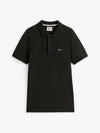 Tommy Jeans Slim Placket Polo - Black