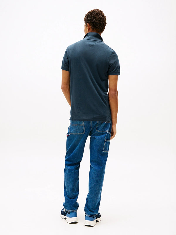 Tommy Jeans Slim Placket Polo - Twilight Navy
