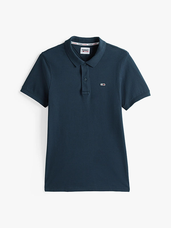 Tommy Jeans Slim Placket Polo - Twilight Navy