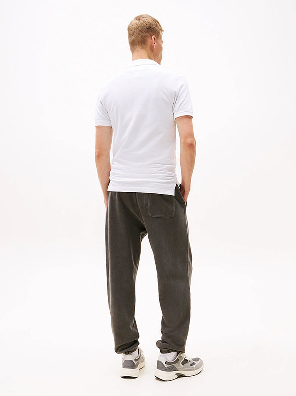 Tommy Jeans Slim Placket Polo - White