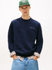 Tommy Jeans Regular Linear Crew Neck - Dark Night Navy/Sweet Blue