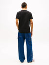 Tommy Jeans Regular Linear Logo Tee - Black