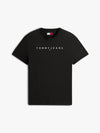 Tommy Jeans Regular Linear Logo Tee - Black