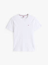 Tommy Jeans Regular Linear Logo Tee - White