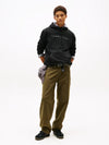Tommy Jeans Regular Linear Logo Hoodie - Black