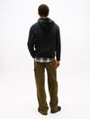 Tommy Jeans Regular Linear Logo Hoodie - Black