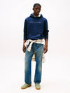 Tommy Jeans Regular Linear Logo Hoodie - Dark Night Navy