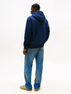 Tommy Jeans Regular Linear Logo Hoodie - Dark Night Navy