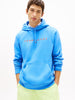 Tommy Jeans Regular Linear Logo Hoodie - Blue Twilight