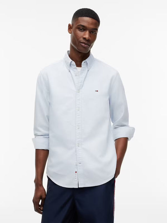 Tommy Jeans Regular Oxford Shirt - Sweet Blue