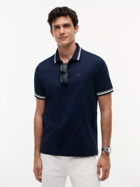 Tommy Jeans Regular Tipped Polo - Dark Blue
