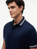Tommy Jeans Regular Tipped Polo - Dark Blue