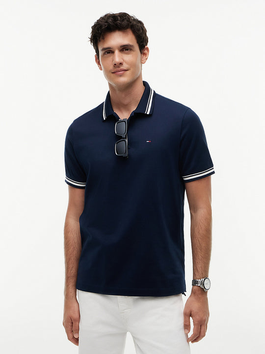 Tommy Jeans Regular Tipped Polo - Dark Night Navy