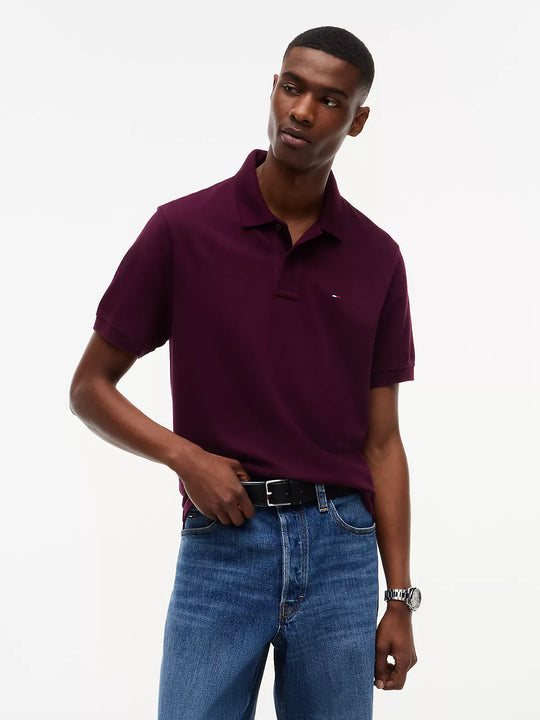 Tommy Jeans Regular Essential Polo - Calypso Berry