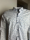 Remus Uomo Slim/SF Kirk Cotton Semi-Formal Shirt - Navy & White