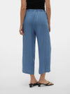 Vero Moda Bree Mid Rise Wide Culotte - Medium Blue Denim