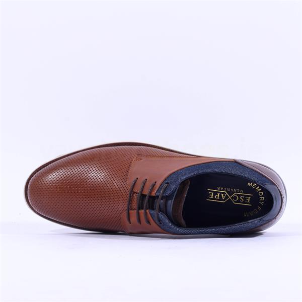 Escape Citation Casual Laced Shoe - Brandy