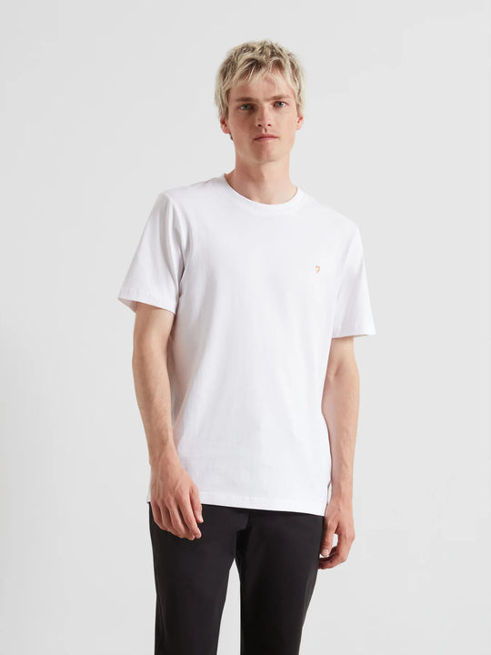 Farah Danny Regular Short Sleeve Tee - White