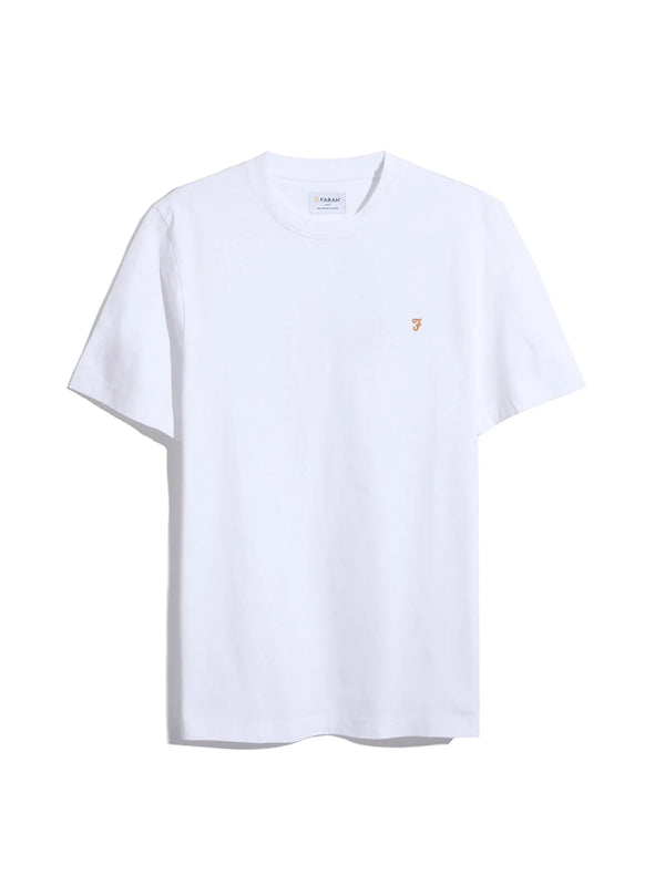 Farah Danny Regular Short Sleeve Tee - White