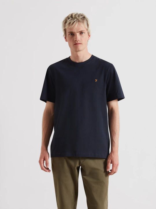 Farah Danny Regular Short Sleeve Tee - True Navy