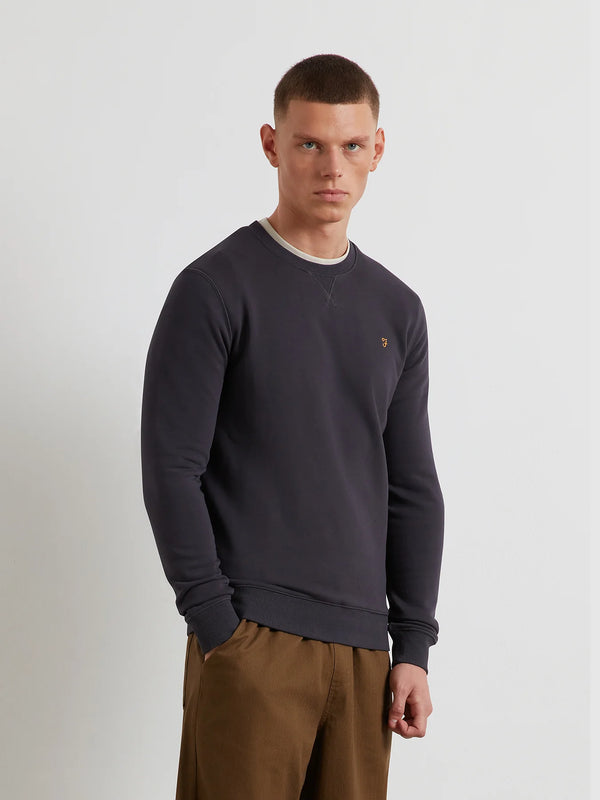 Farah Tim New Crew Neck - Submarine Grey