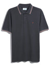 Farah Elton Short Sleeve Polo - Submarine Grey