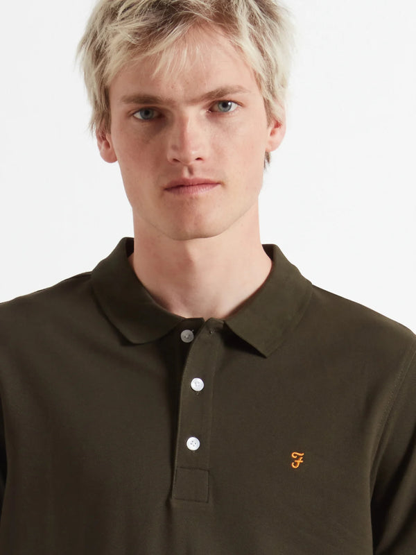 Farah Blanes Short Sleeve Polo - Evergreen