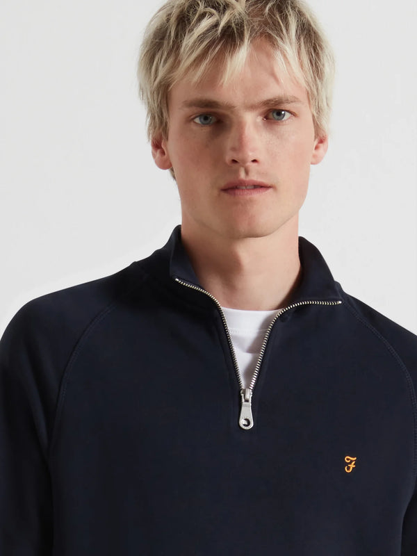 Farah Jim 1/4 Zip - True Navy