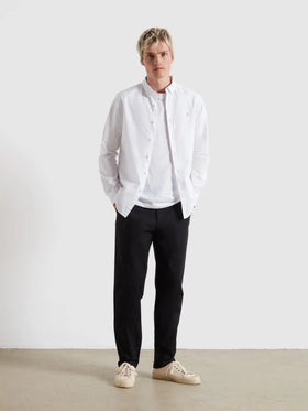 Farah Brewer Long Sleeve Shirt - White